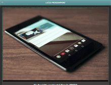 Tablet Screenshot of lucidprogramming.com